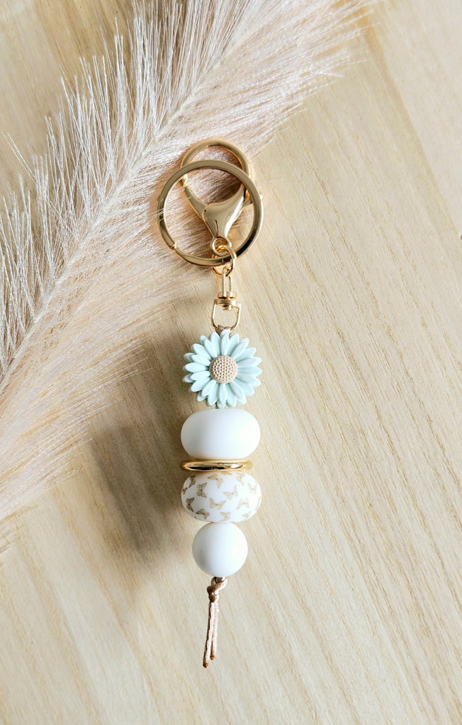 Seabreeze Daisy & Butterfly Keyring