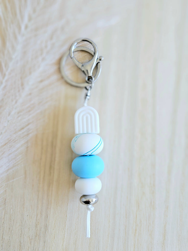 White & Blue Arch Keyring