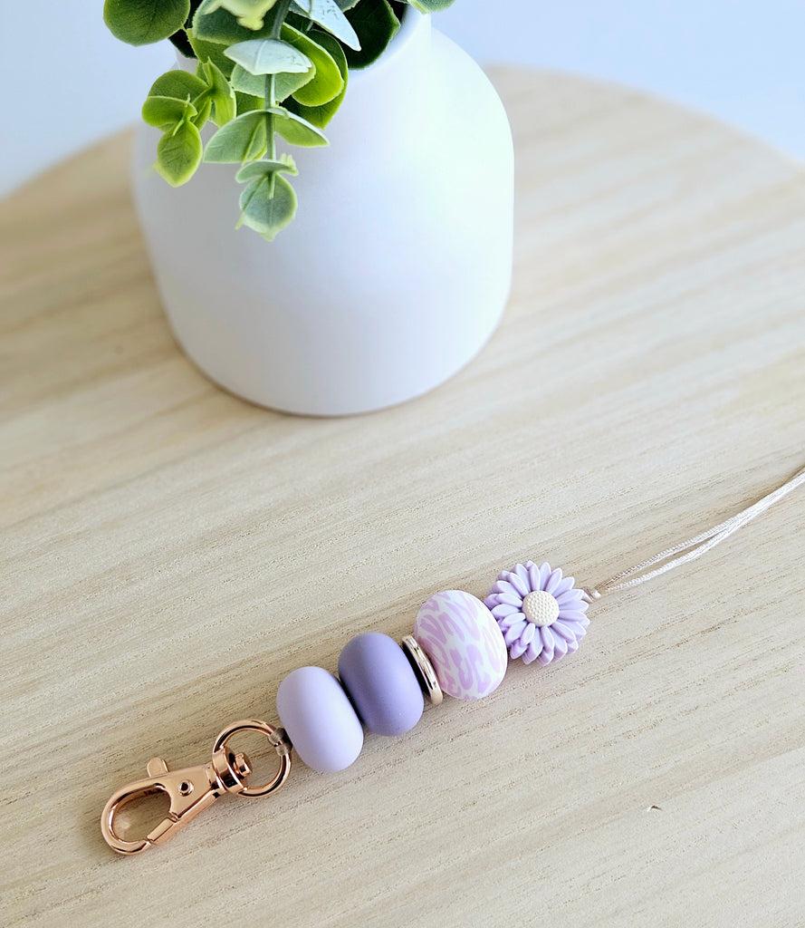 Lilac Daisy Lanyard