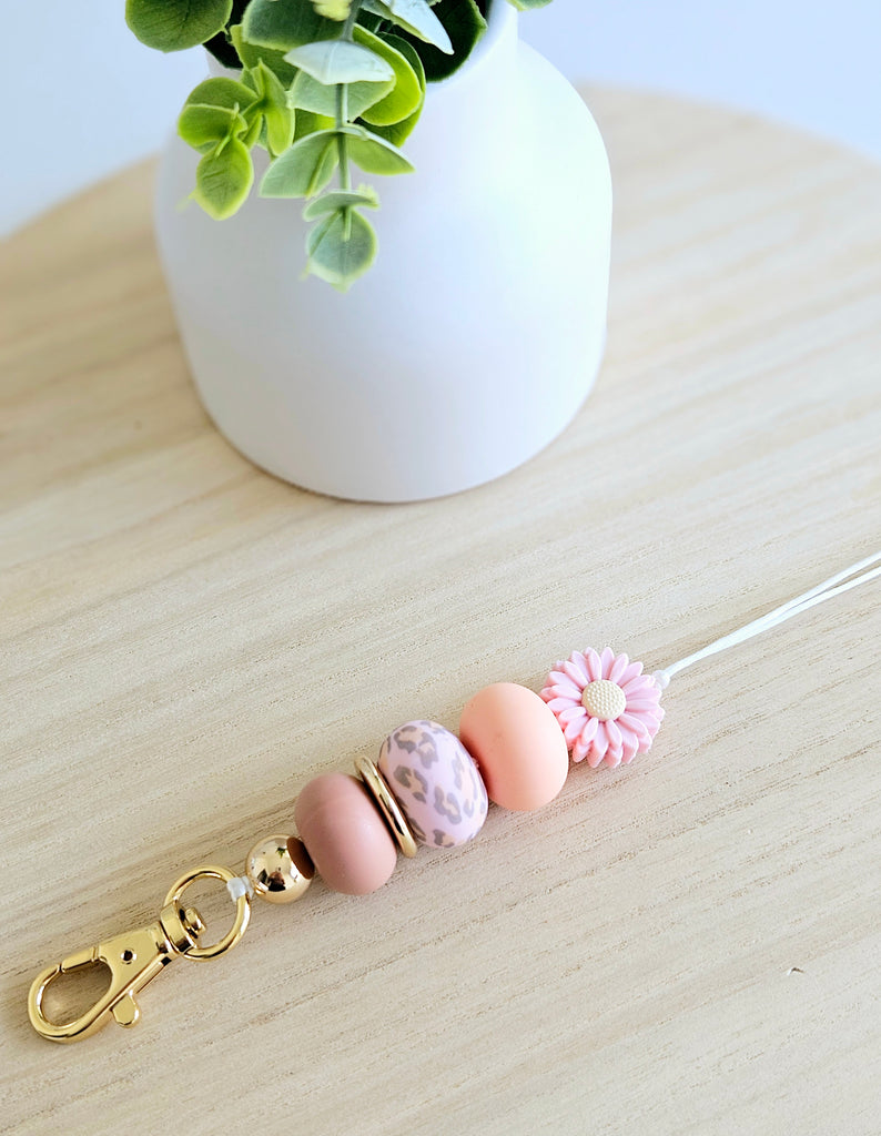 Blush Pink & Leopard Lanyard