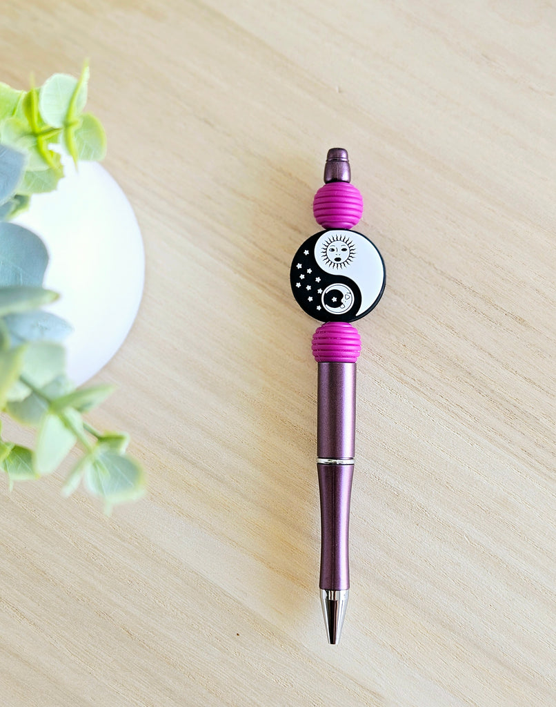 Magenta Sun & Moon Pen