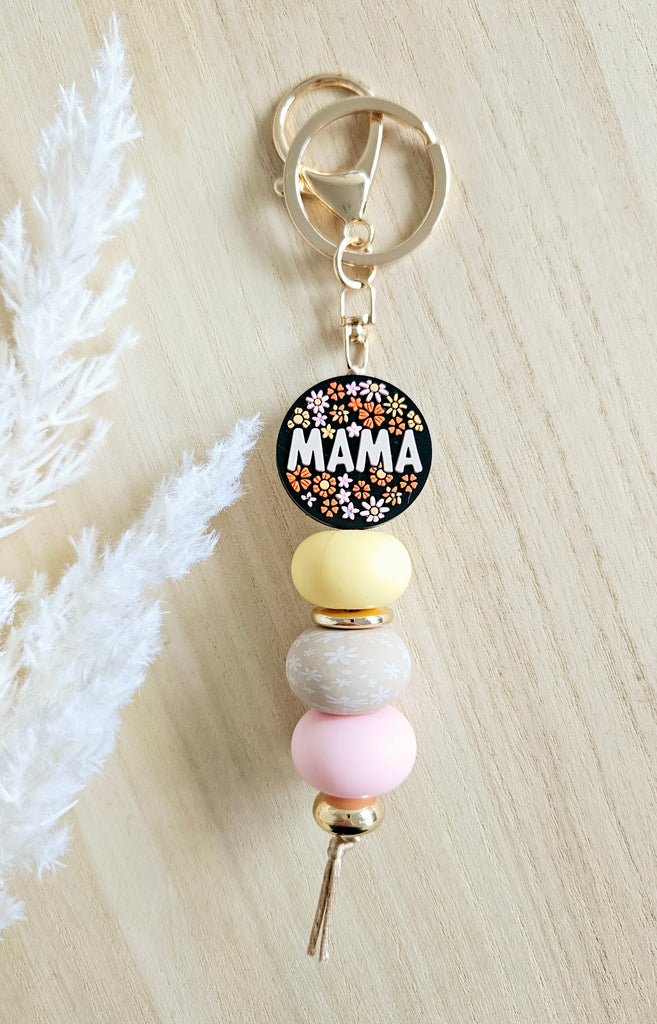 Mama Pink & Yellow Keyring