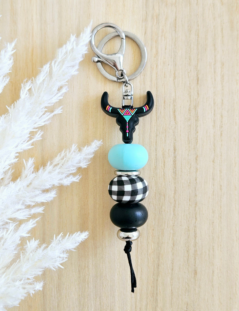 Western bull keyring