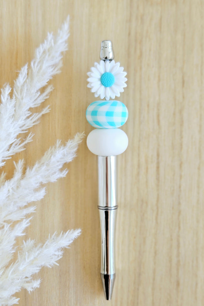 Aqua Daisy Pen