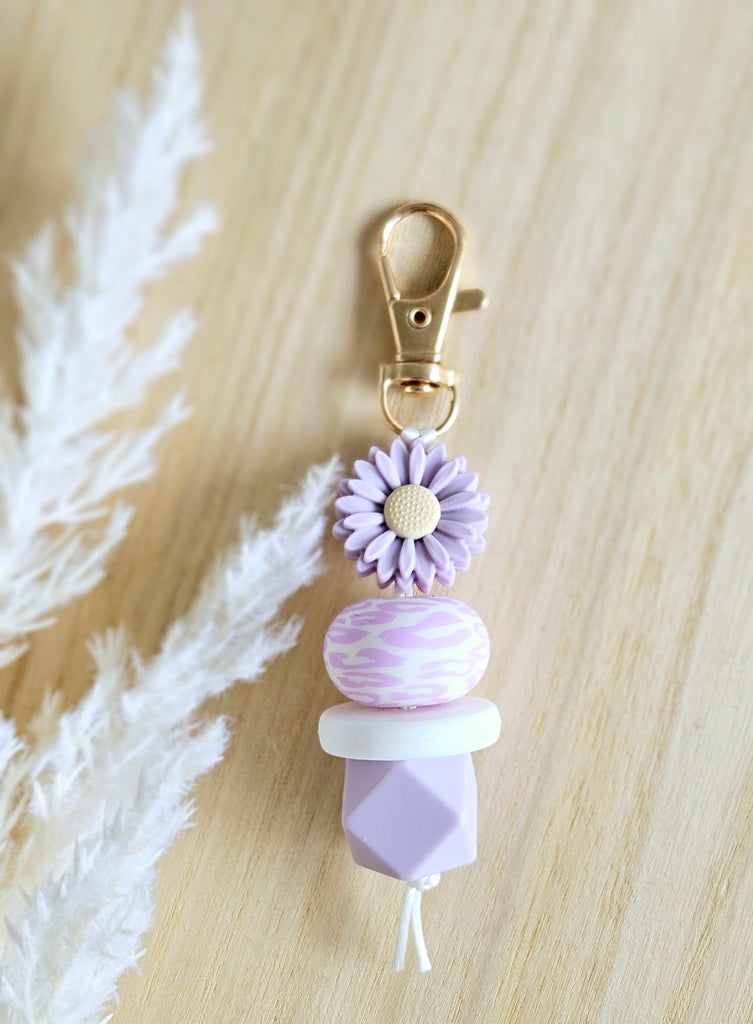 Lilac Daisy Mini Keyring