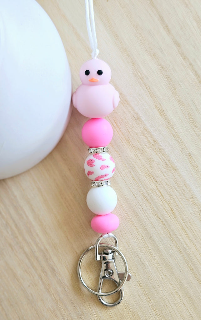 Pink Duck Lanyard