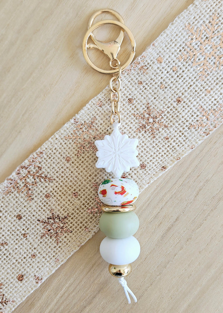 Snowflake Keyring